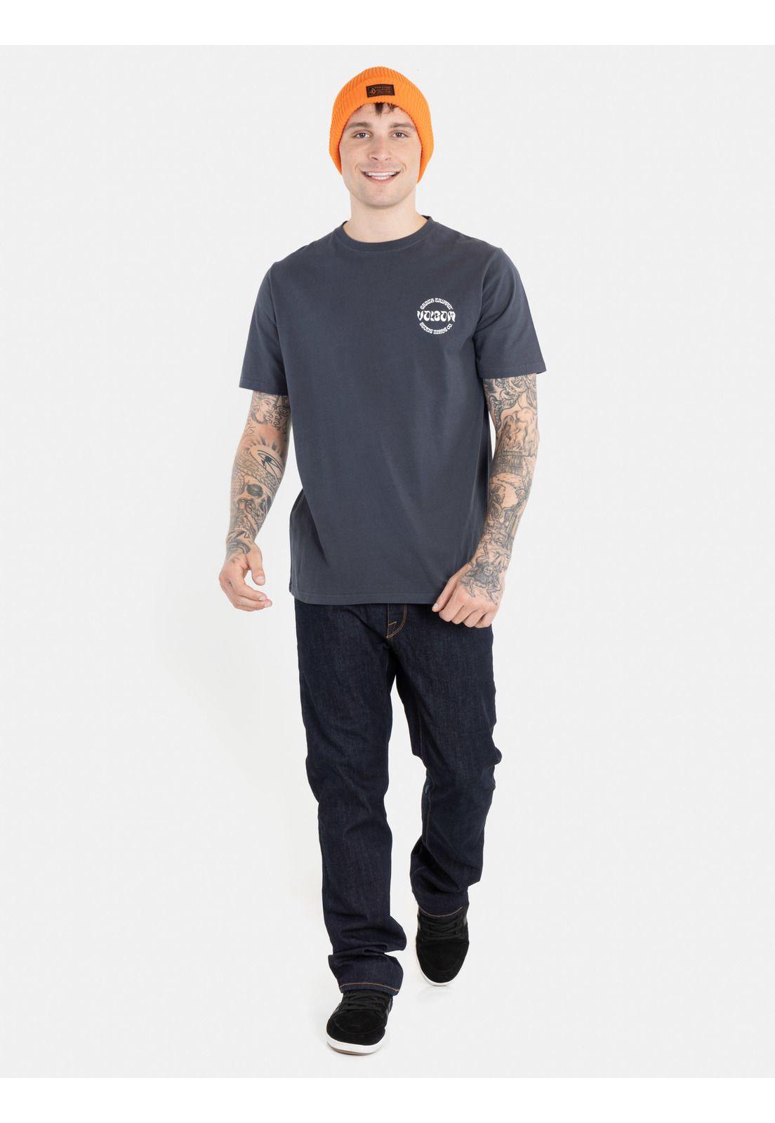 Polera Stoneature Ss Tee Gris Hombre Volcom-3