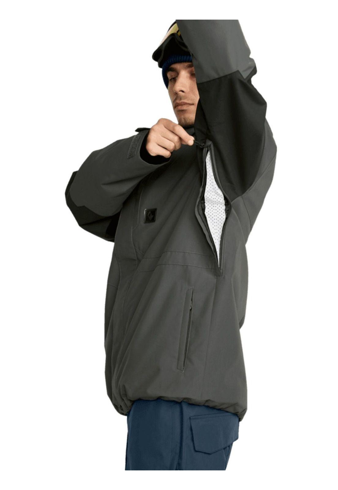 Parka Snow Primry Ins Gris Hombre Volcom-4