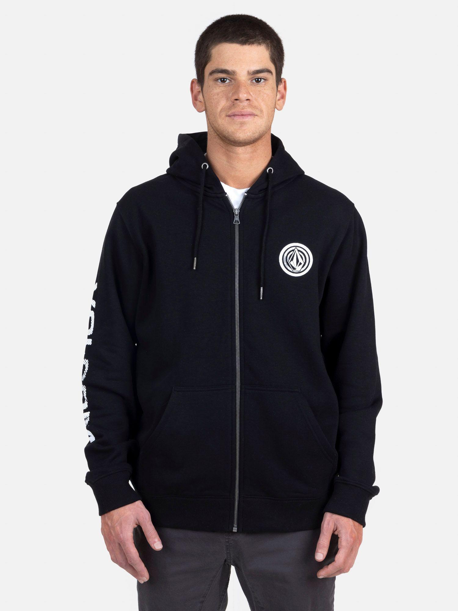 Poleron Fullzipper Hombre 7O150-MV22 Negro Volcom-0