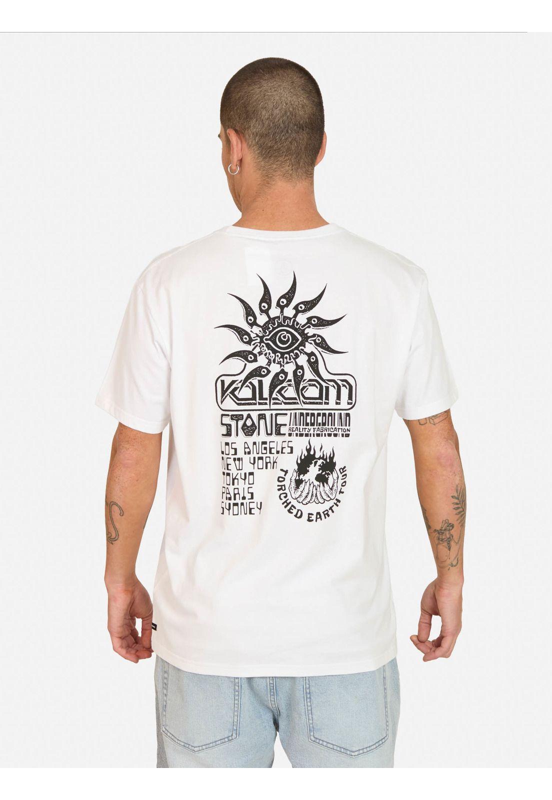 Polera MC Reallity Fab Blanco Hombre Volcom-1