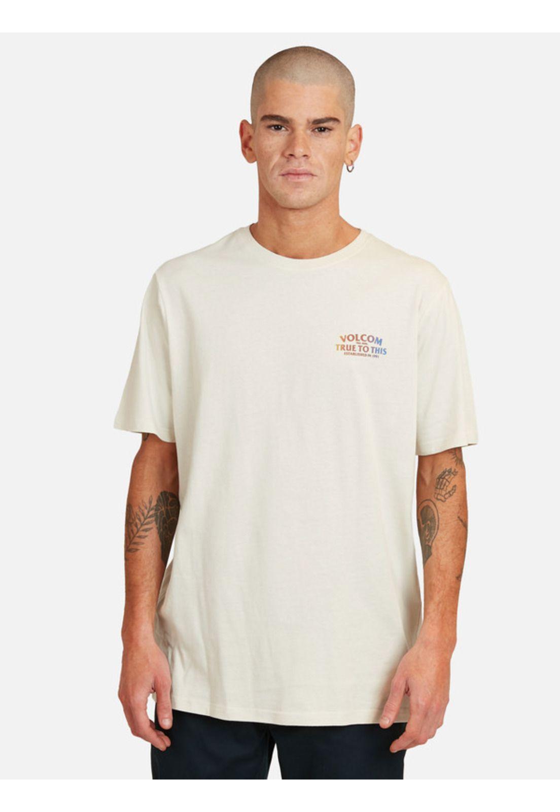 Polera M/C Yamate Beige Hombre Volcom-0