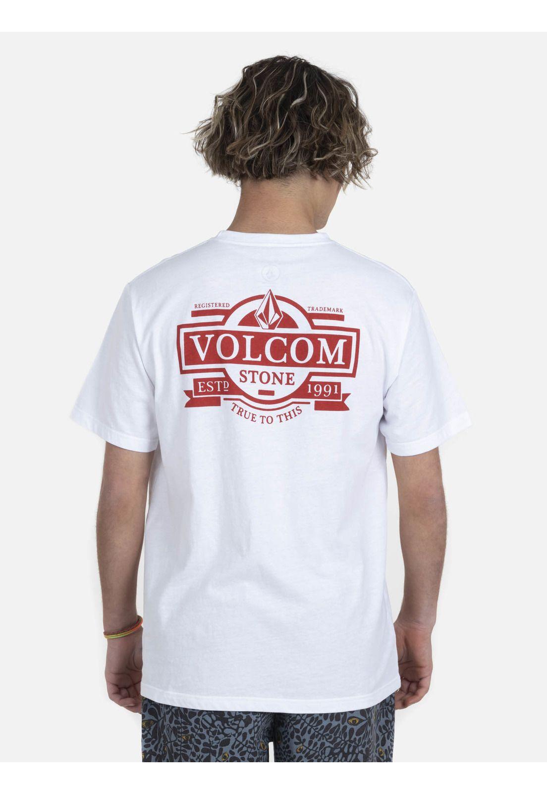 Polera M/C Básica Hombre 7P112-MV22 Blanco Volcom-1