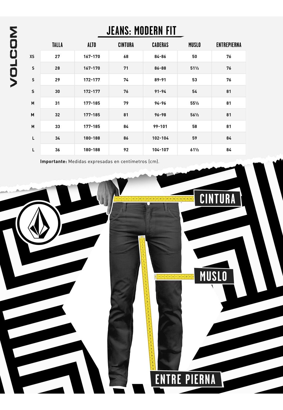 Jeans Azul Hombre 7N150-MI21 Volcom-2