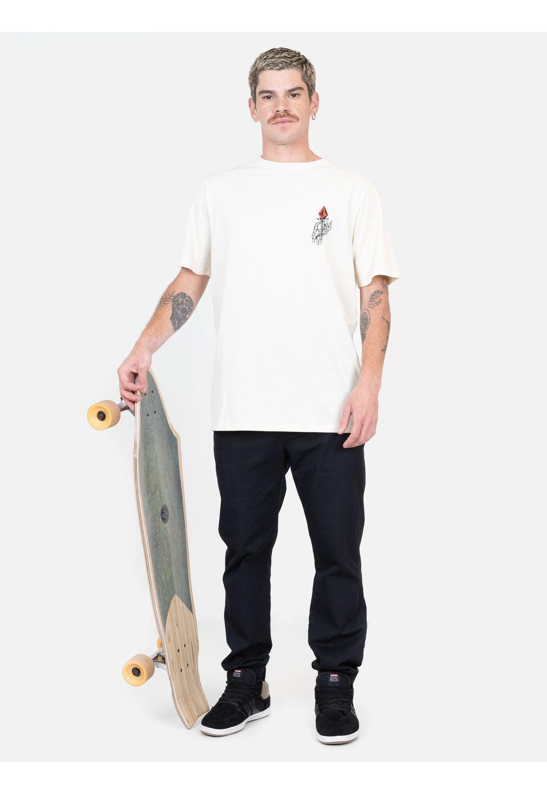 Polera MC Bloom Blanco Hombre Volcom-3