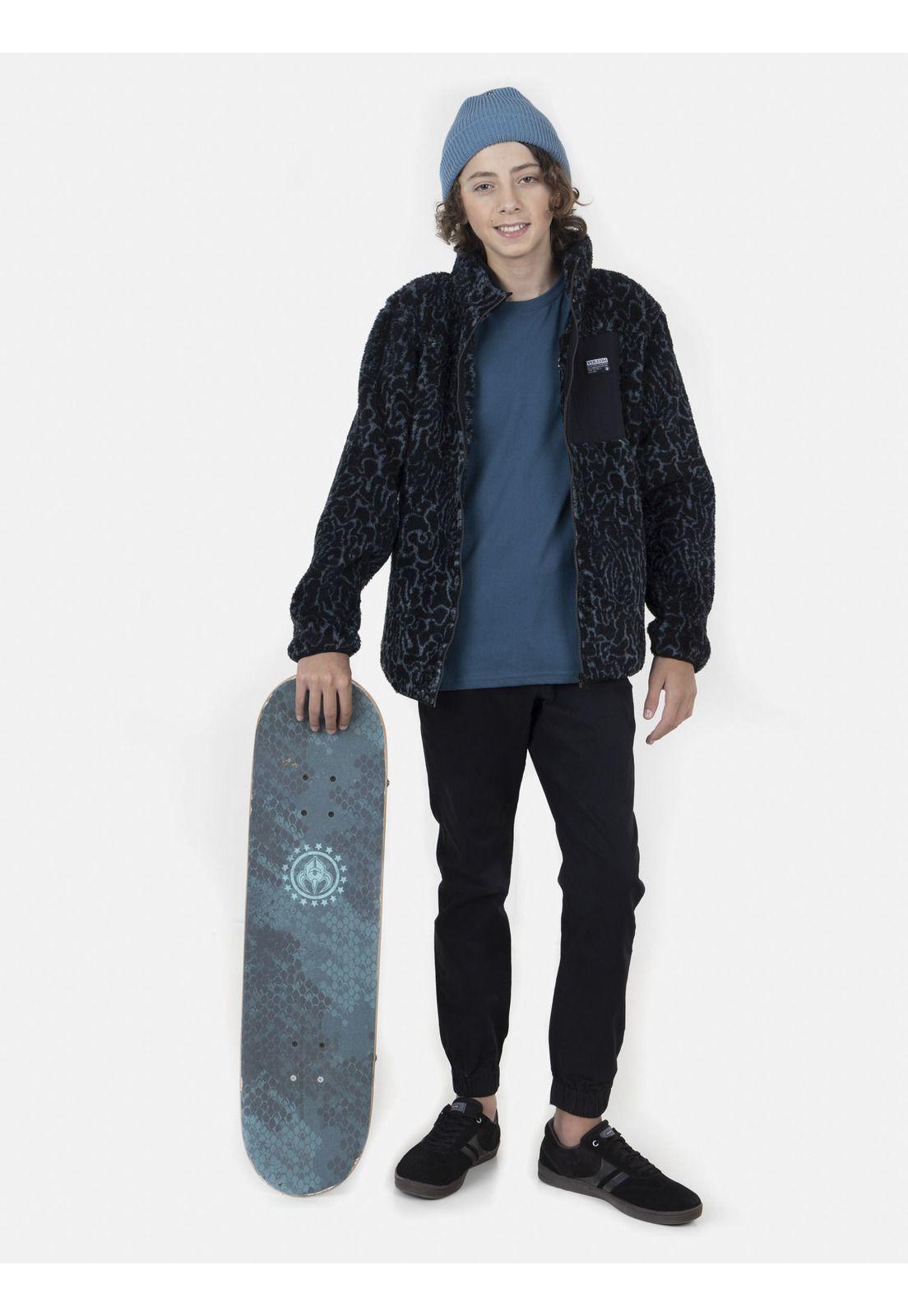 Polera Juvenil OPPER LSE S/S TEE Y Azul Volcom-3