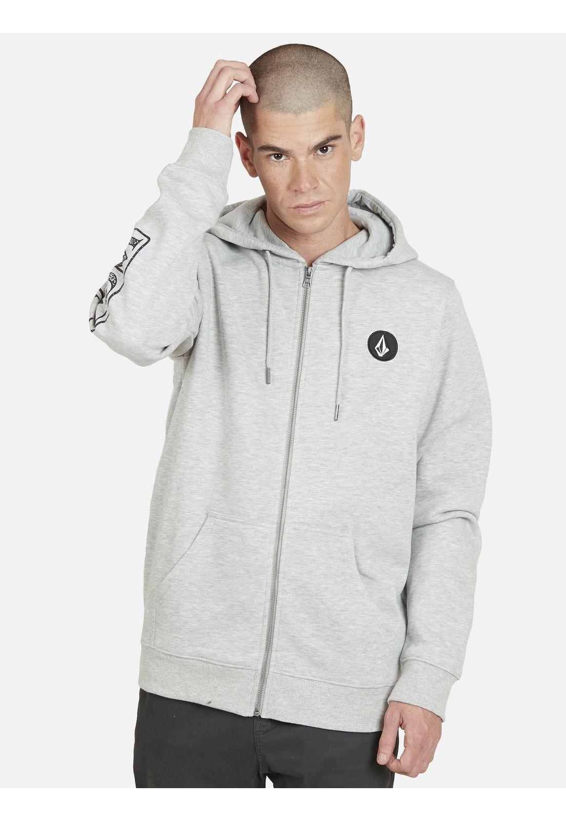 Poleron VOLCOM KANGUROO INSIGNE Hombre Gris Volcom-0