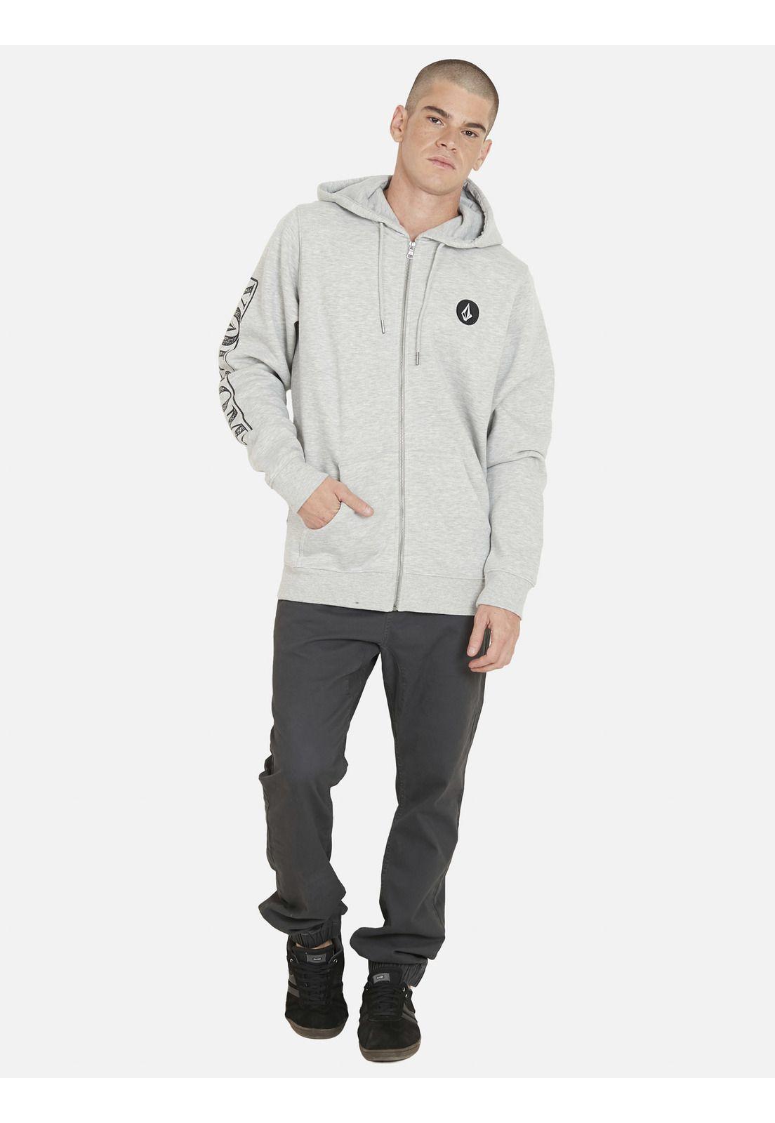 Poleron VOLCOM KANGUROO INSIGNE Hombre Gris Volcom-2