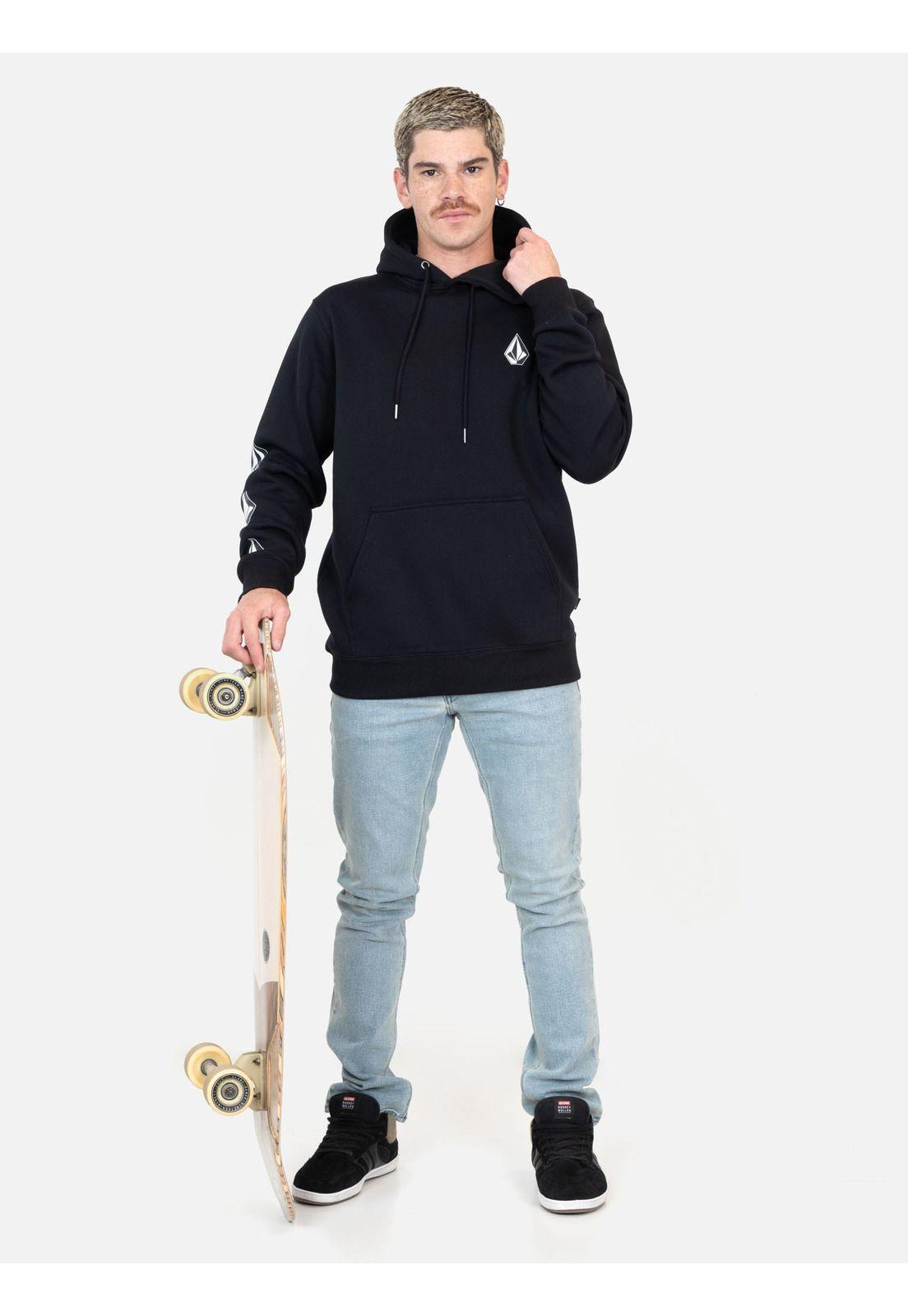 Poleron Pulse Negro Hombre Volcom-3