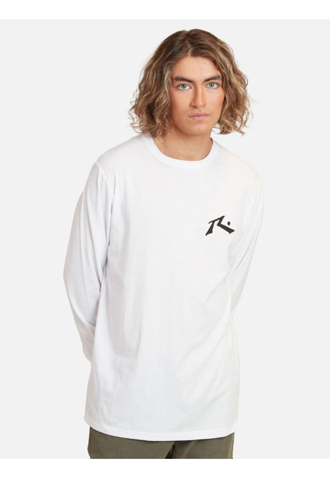 Polera Splat Down Lst Blanco Hombre Rusty-0