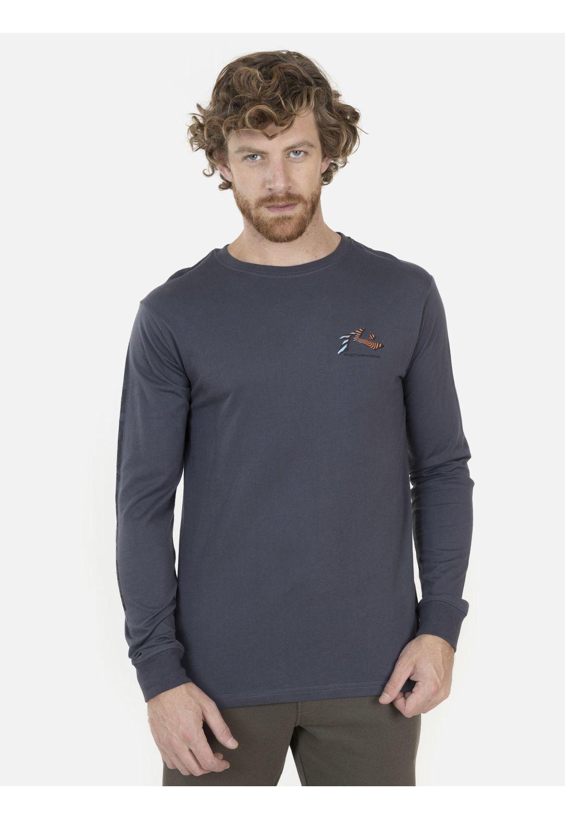 Polera Hombre 7P270 Gris Oscuro Rusty-0