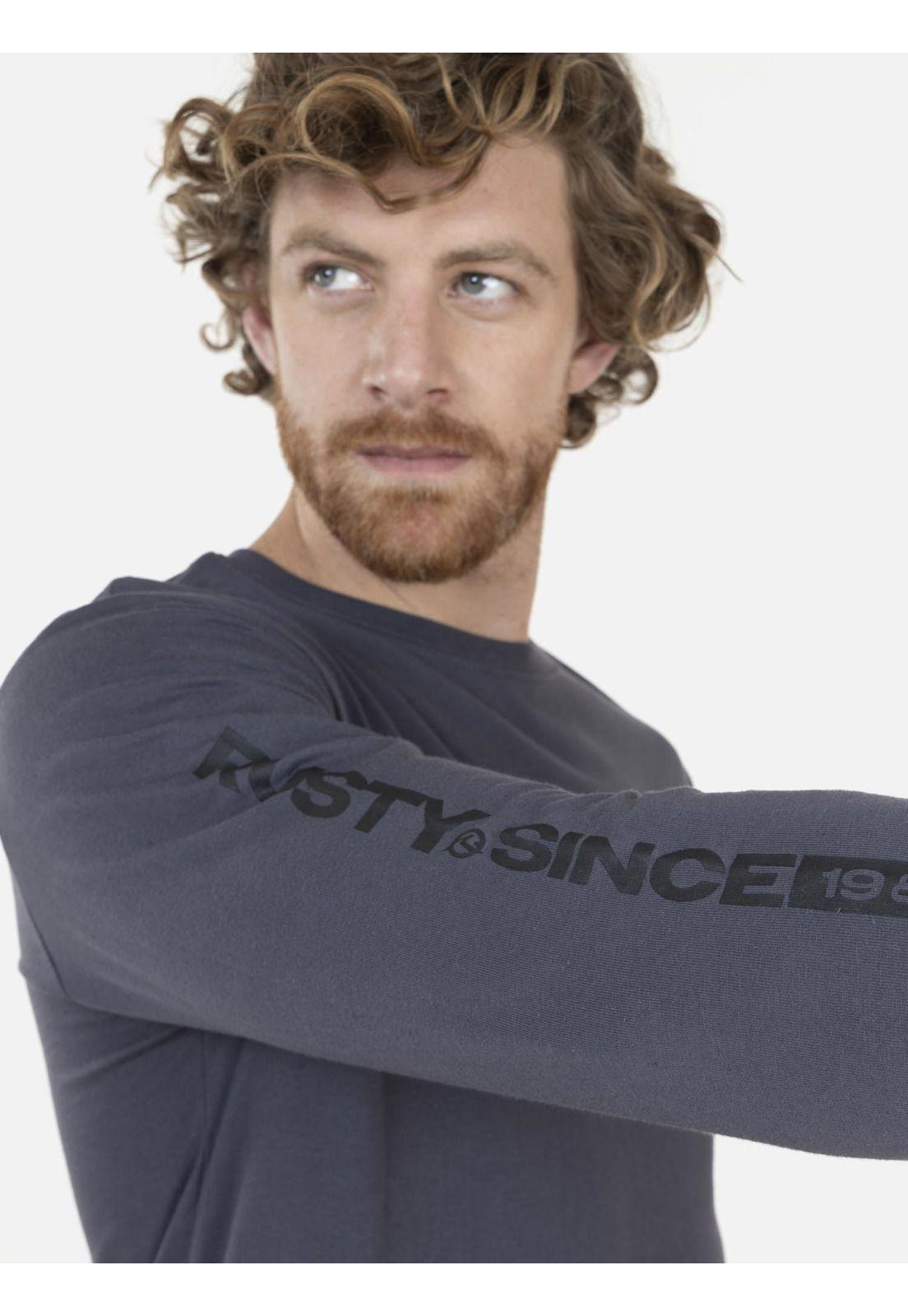Polera Hombre 7P270 Gris Oscuro Rusty-2
