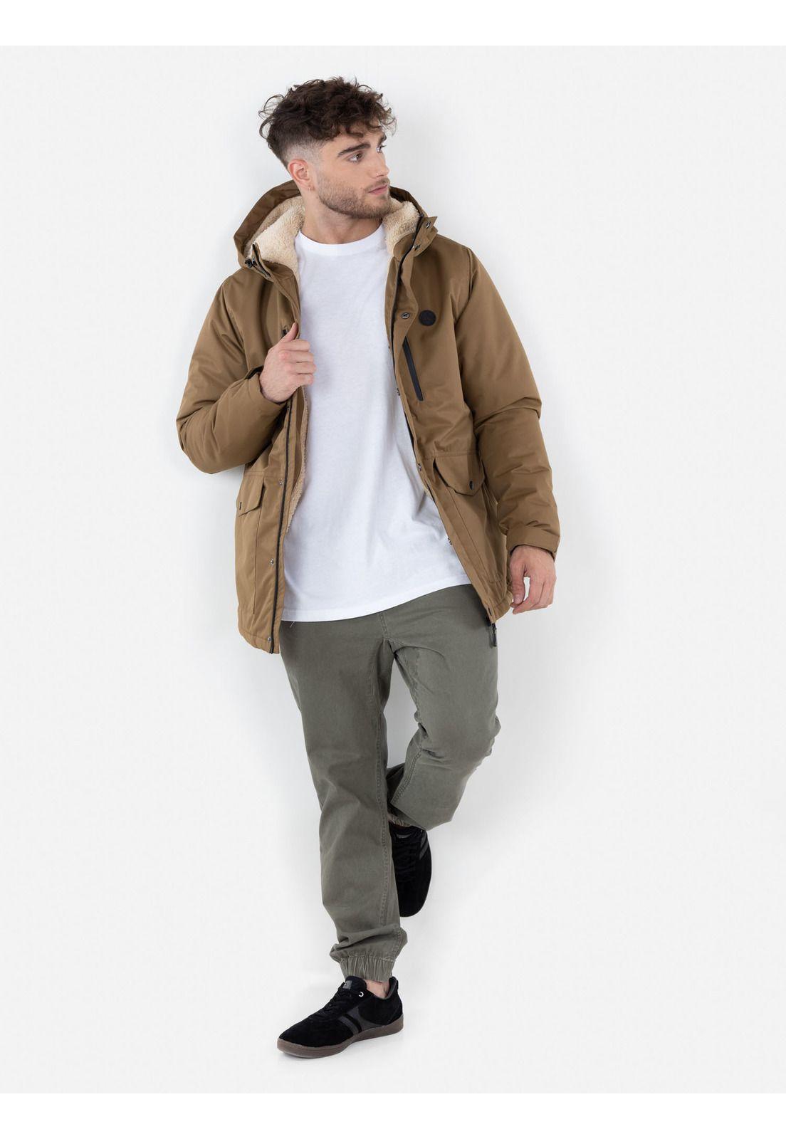 Chaqueta Pristine Sherpa Hombre Burdeo Volcom-4