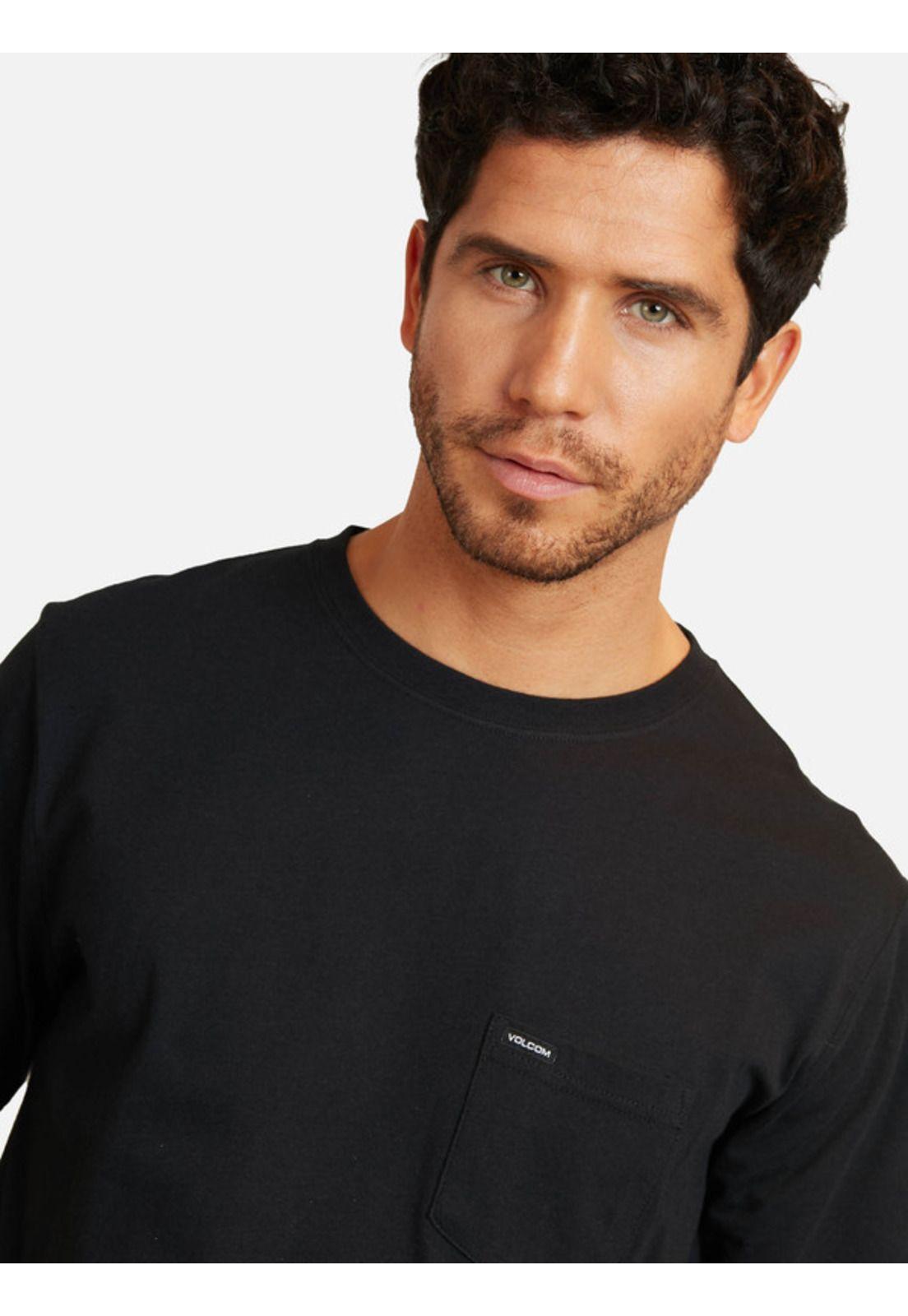 Polera Blanks Pckt Stb Negro Hombre Volcom-3