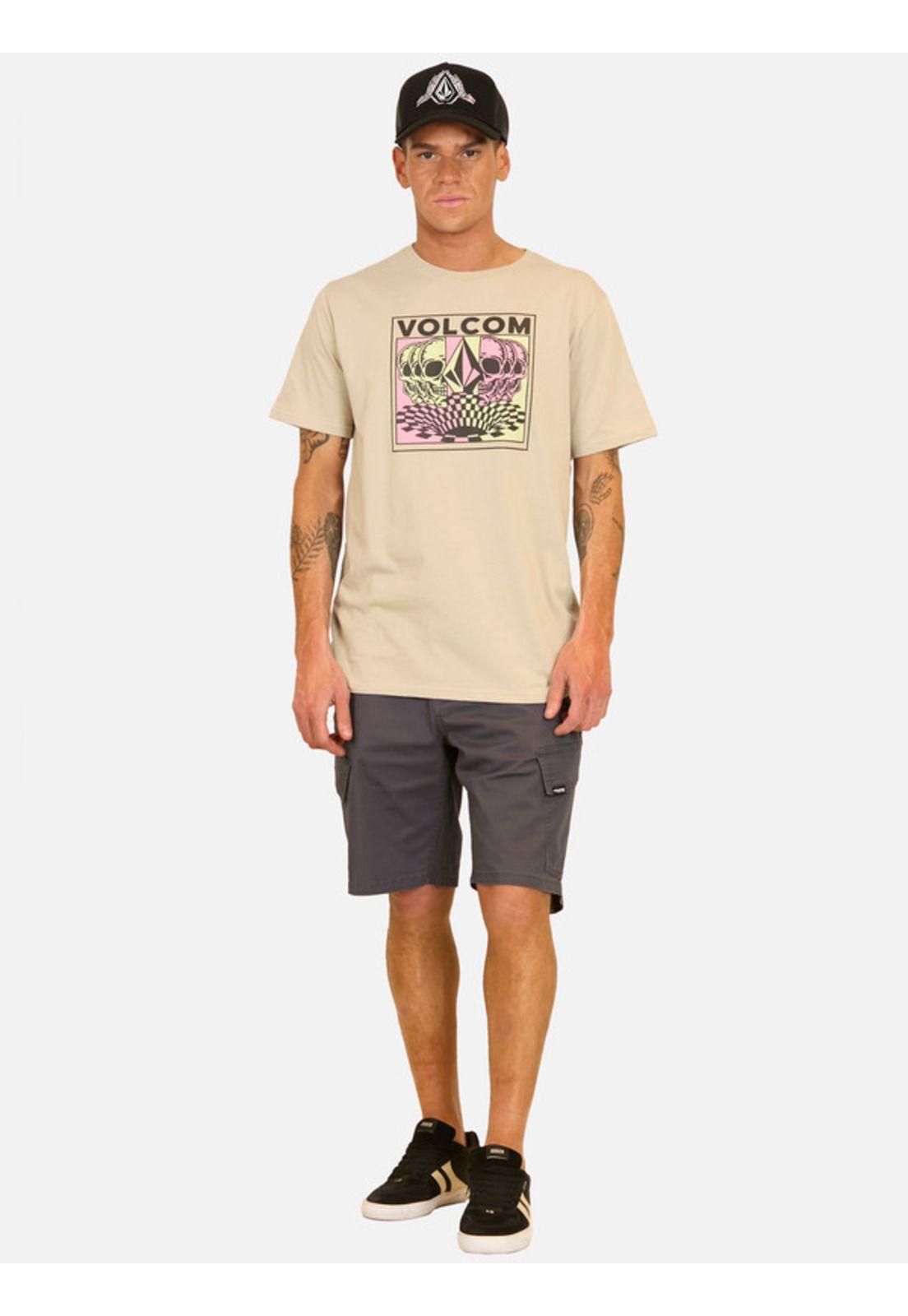 Bermuda Volcom Chino Cargo Gris Hombre Volcom-3