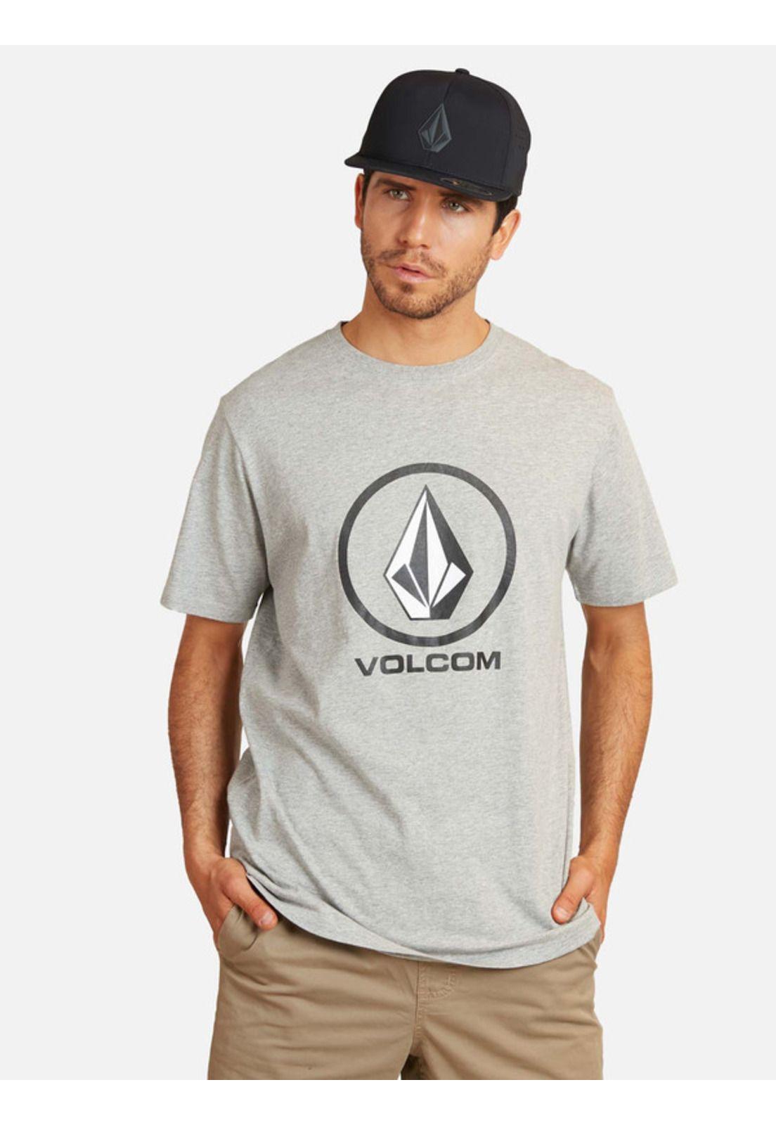 Polera Crisp Stone Gris Hombre Volcom-0