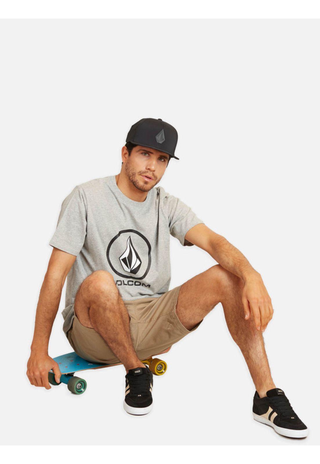 Polera Crisp Stone Gris Hombre Volcom-4