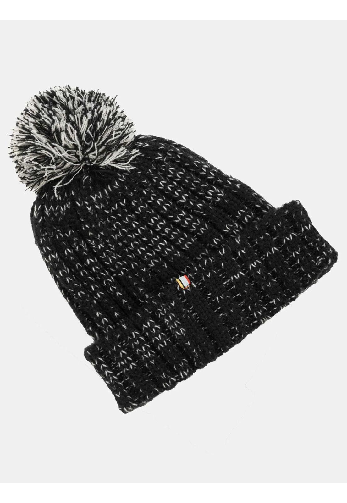 Gorro Win  Pompon Lana Negro Hombre Rusty-1