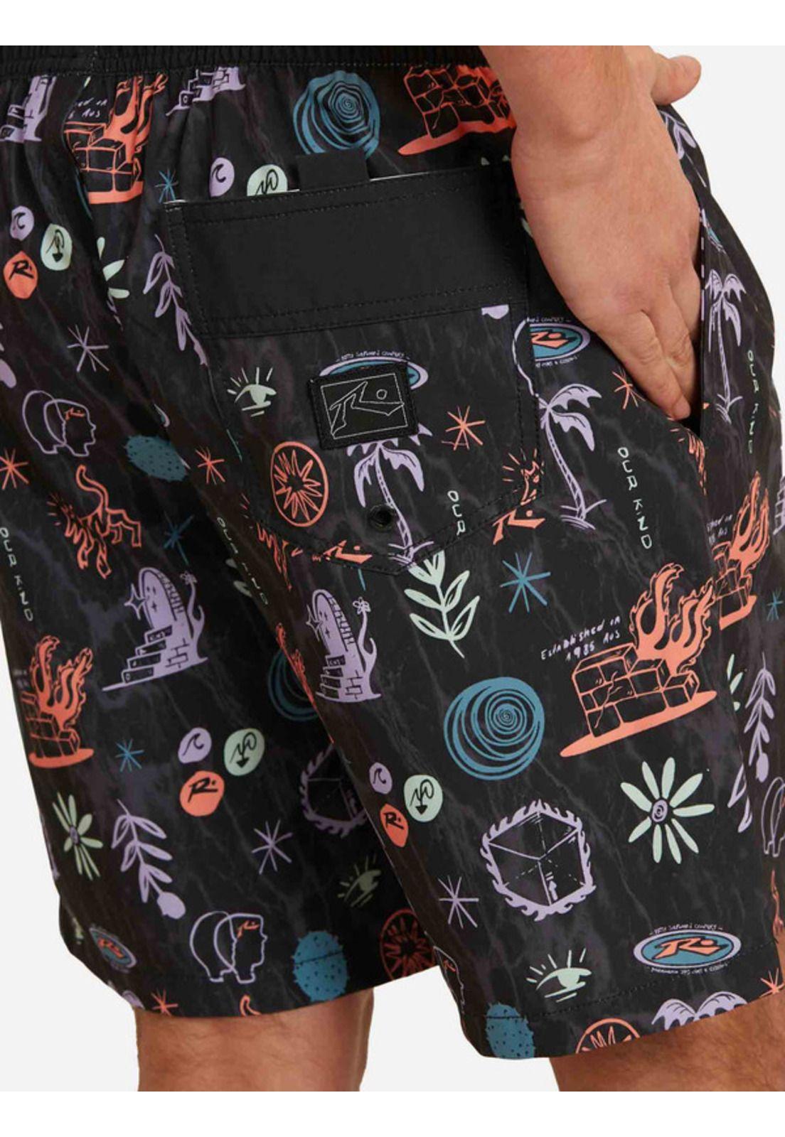 Traje De Baño Tiny Kind Short Multicolor Hombre rusty-2