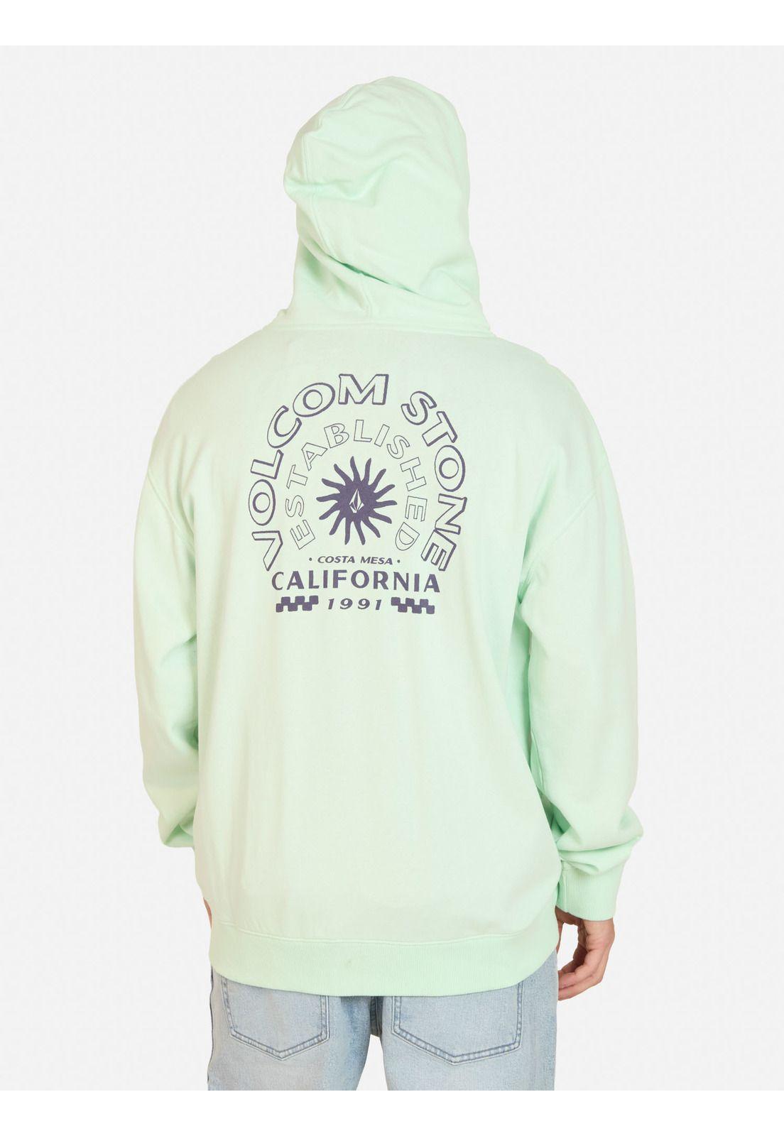 Poleron FZ Rail Verde Hombre Volcom-1