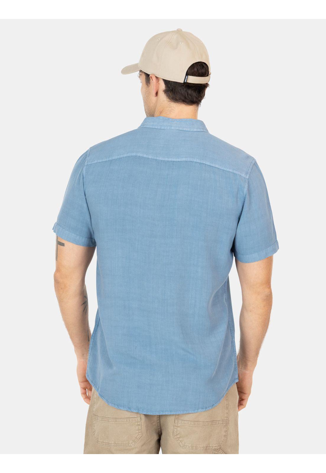 Camisa MC Barlo Celeste Hombre Volcom-1