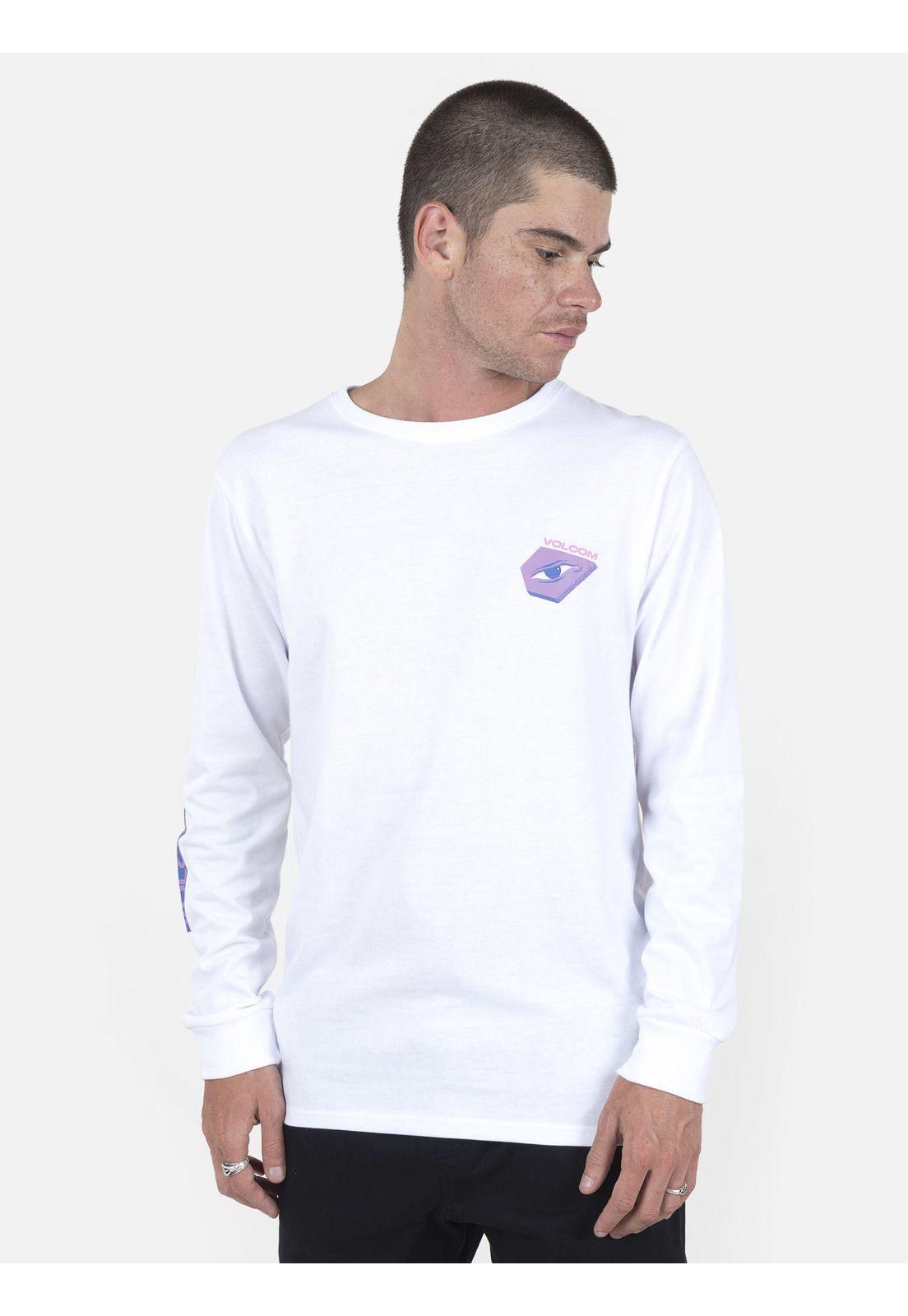 Polera Hombre MAX LOEFFLER FA LS Blanco Volcom-0