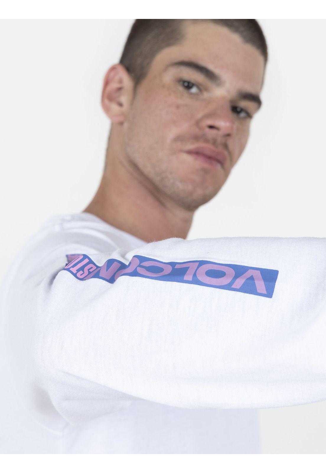 Polera Hombre MAX LOEFFLER FA LS Blanco Volcom-2