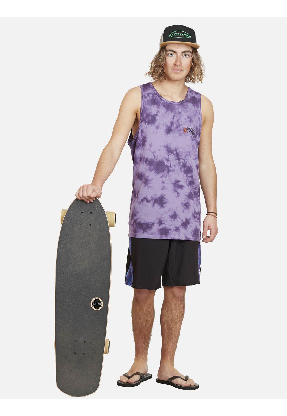 Traje de Baño MOD DEADLI DIAMOND TRUNKS Hombre Negro Volcom-3