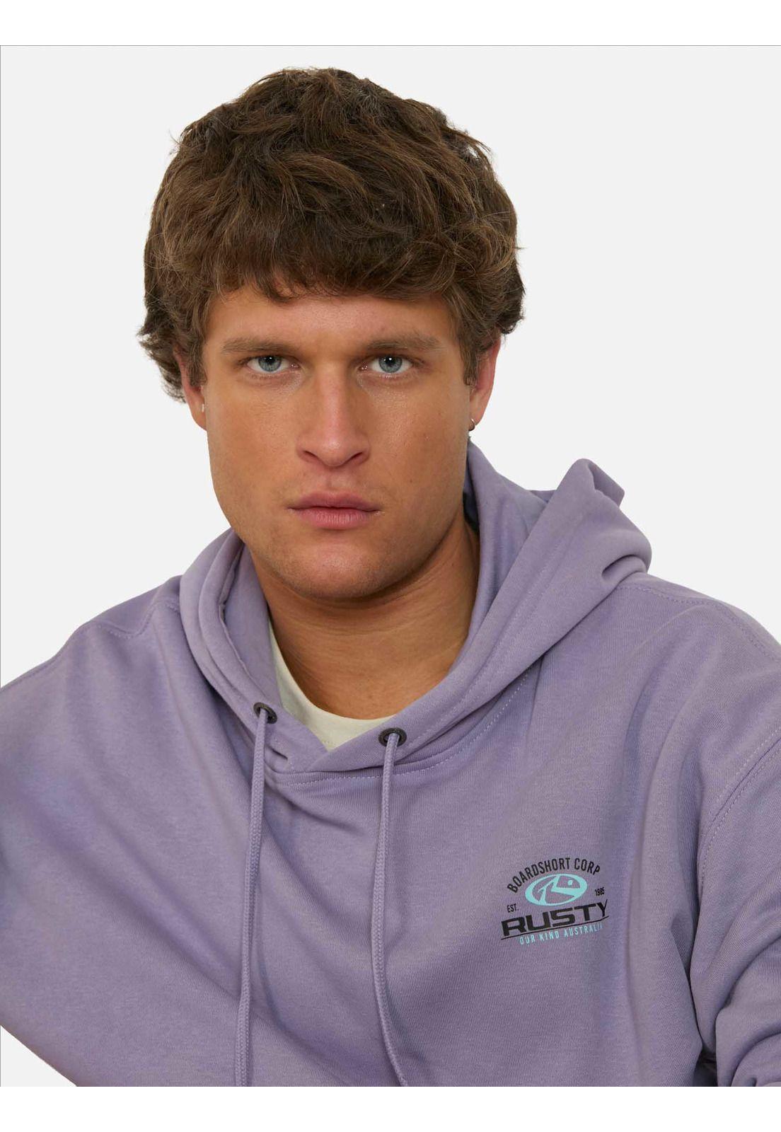 Poleron Canguro Beach Morado Hombre Rusty-2