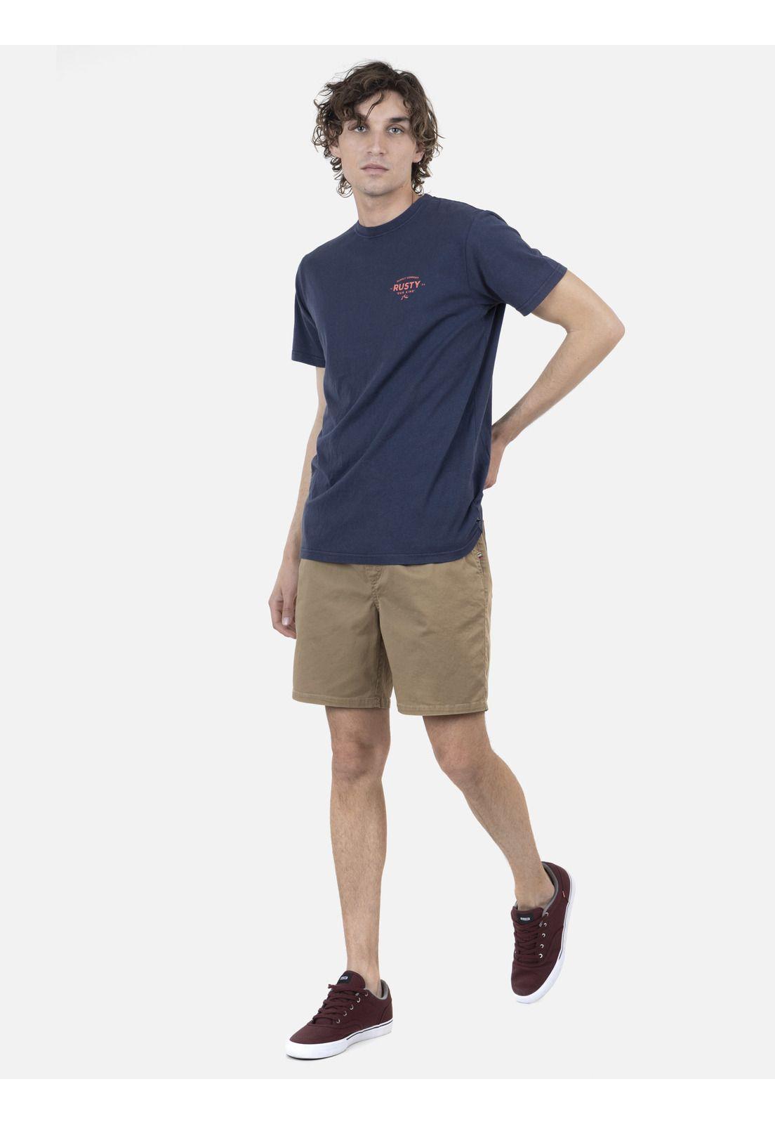 Polera Hombre OUR KIND CO S/S TEE Azul Rusty-3