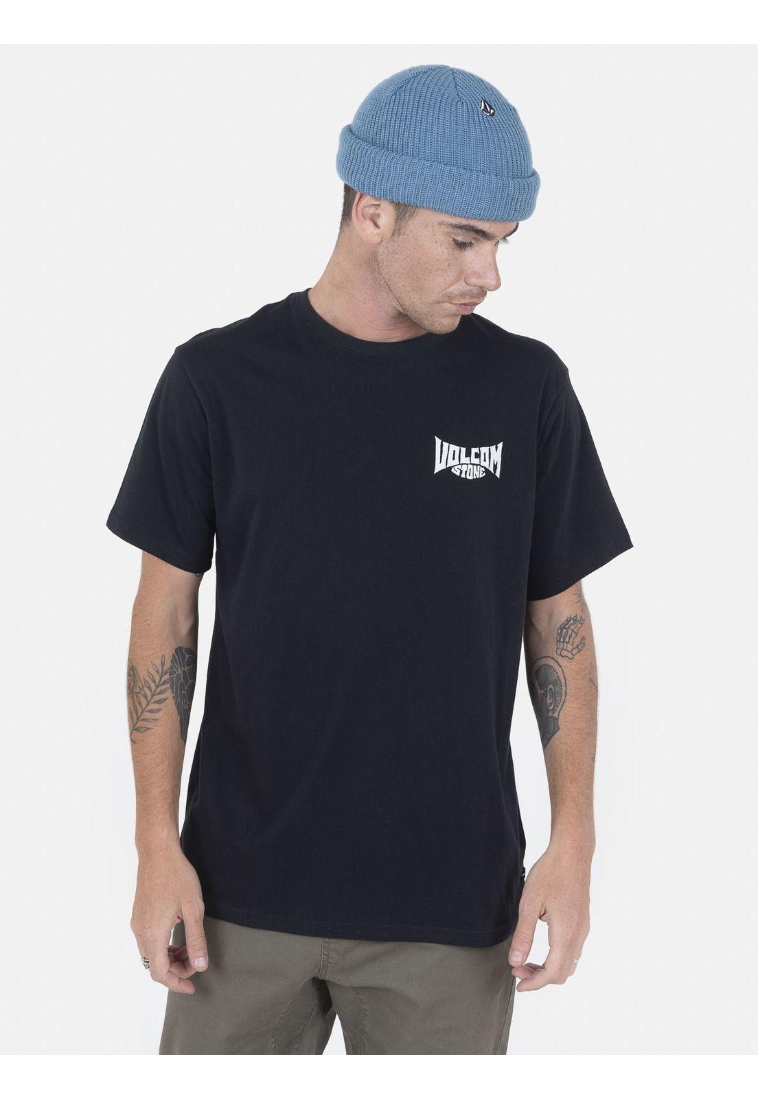 Polera Hombre ROSE EYE LSE S/S TEE Negro Volcom-0