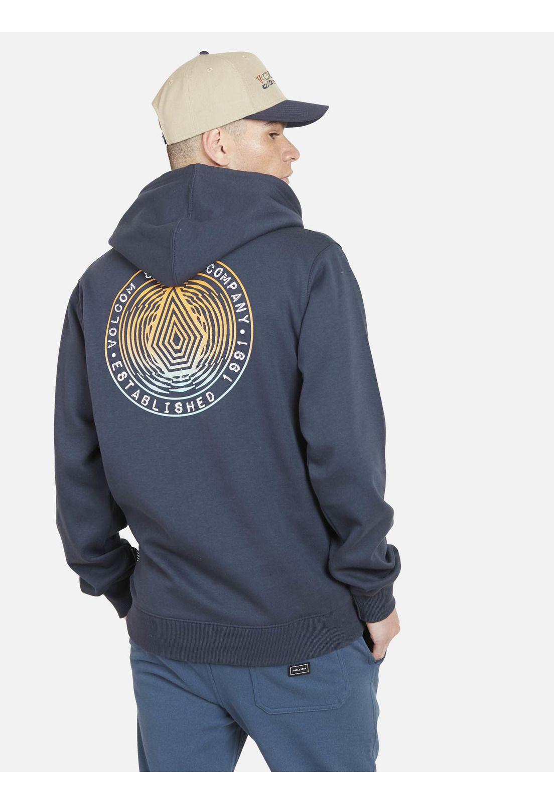Poleron WOOFER HOODIE Hombre Azul Volcom-1