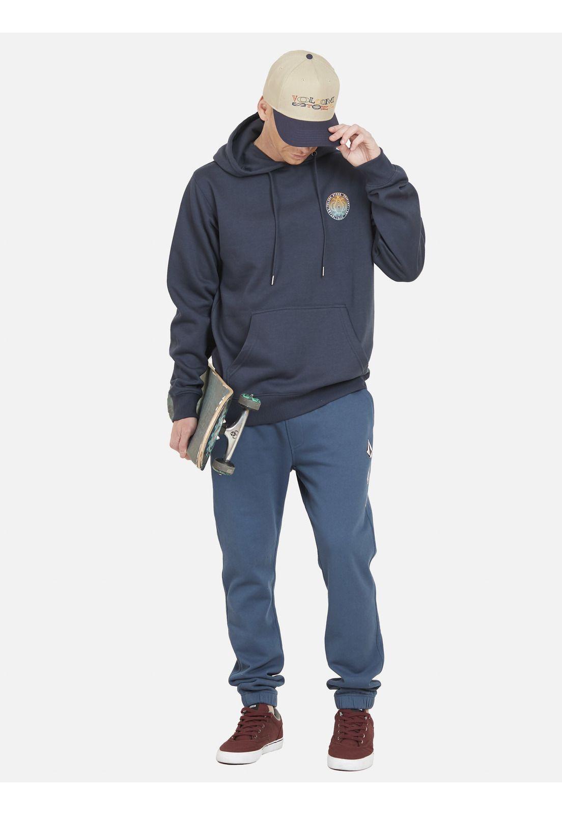 Poleron WOOFER HOODIE Hombre Azul Volcom-3