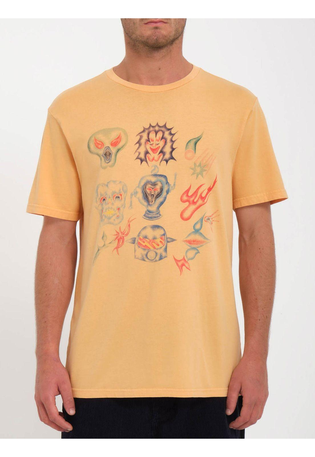 Polera Fa Sam Ryser Naranjo Hombre Volcom-0