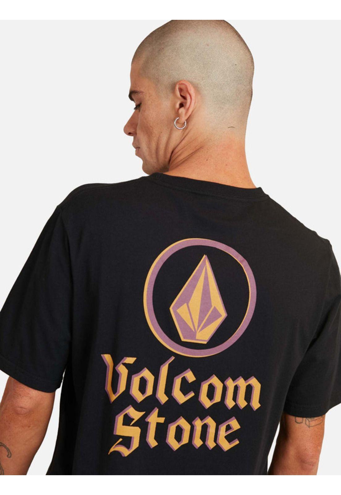 Polera M/C Forty Ouncer Negro Hombre Volcom-3