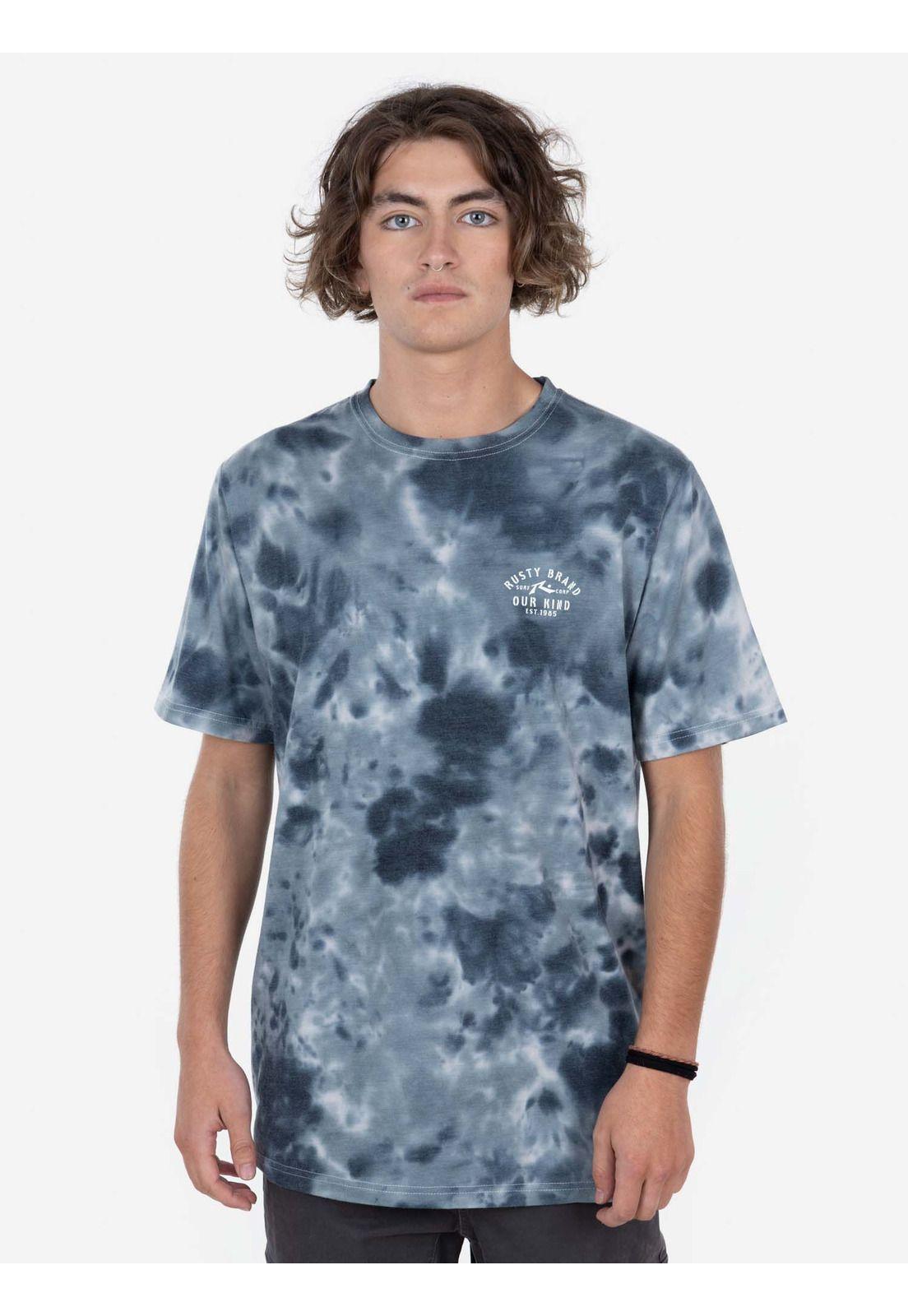 Polera OUR KIND SURF SS TEE Hombre Multicolor Rusty-0