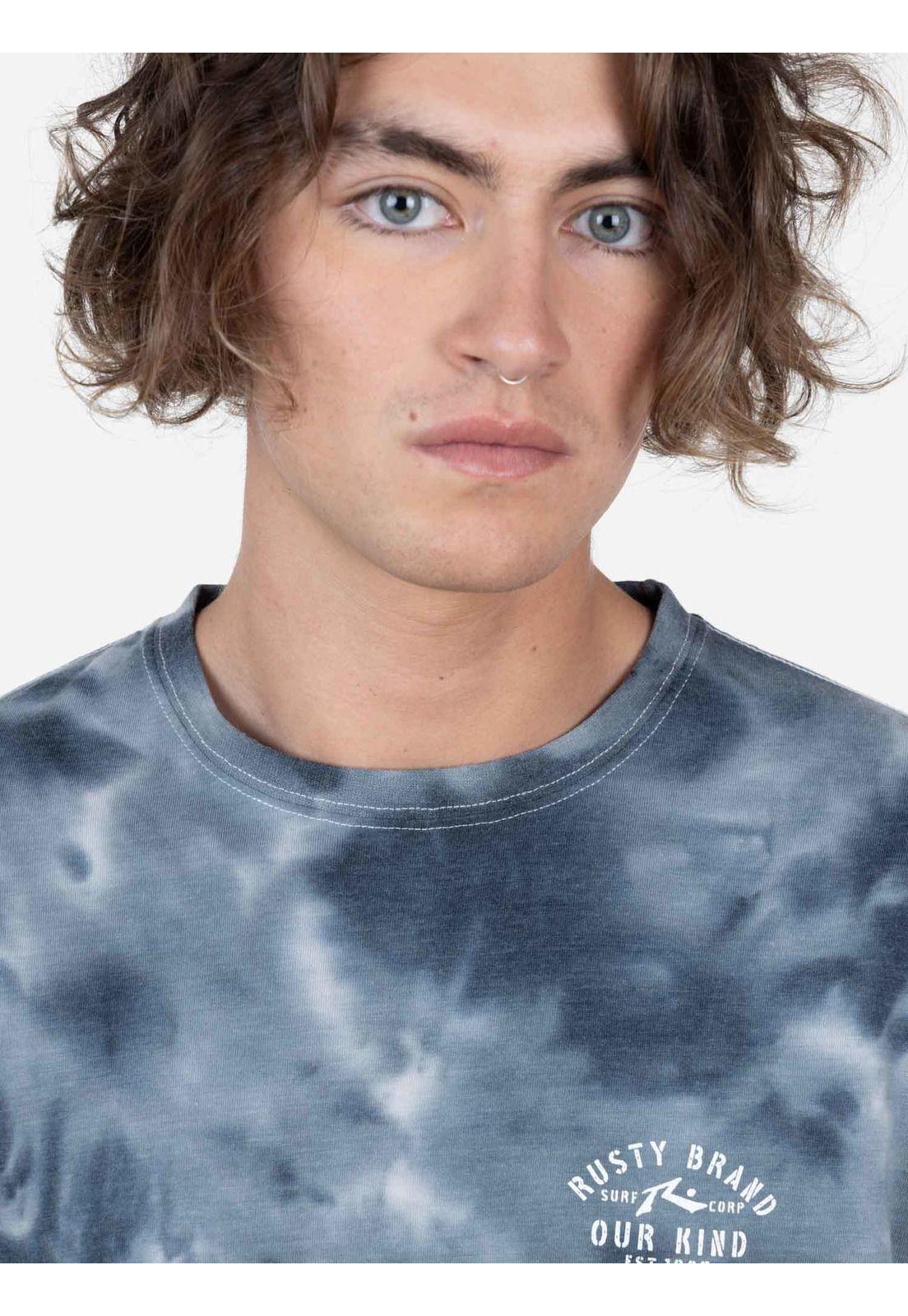 Polera OUR KIND SURF SS TEE Hombre Multicolor Rusty-4