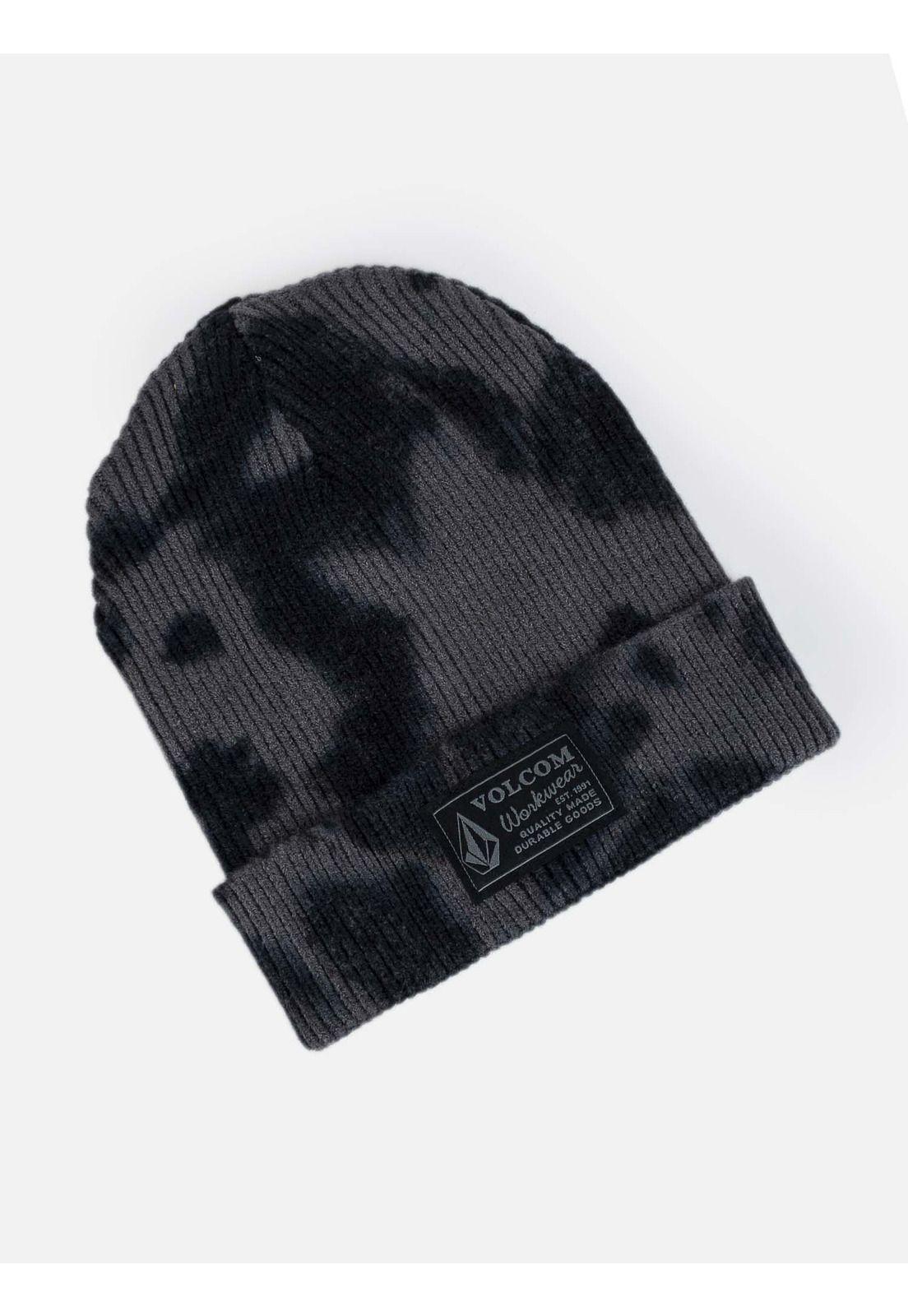Gorro Deadly Stone Camo Beanie Hombre Negro Volcom-0