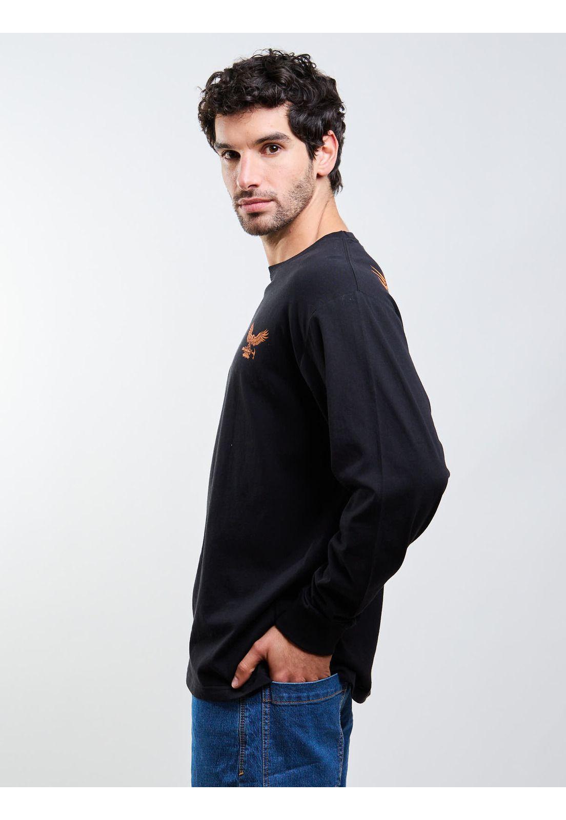 Polera ML Hammered Negro Hombre Volcom-2