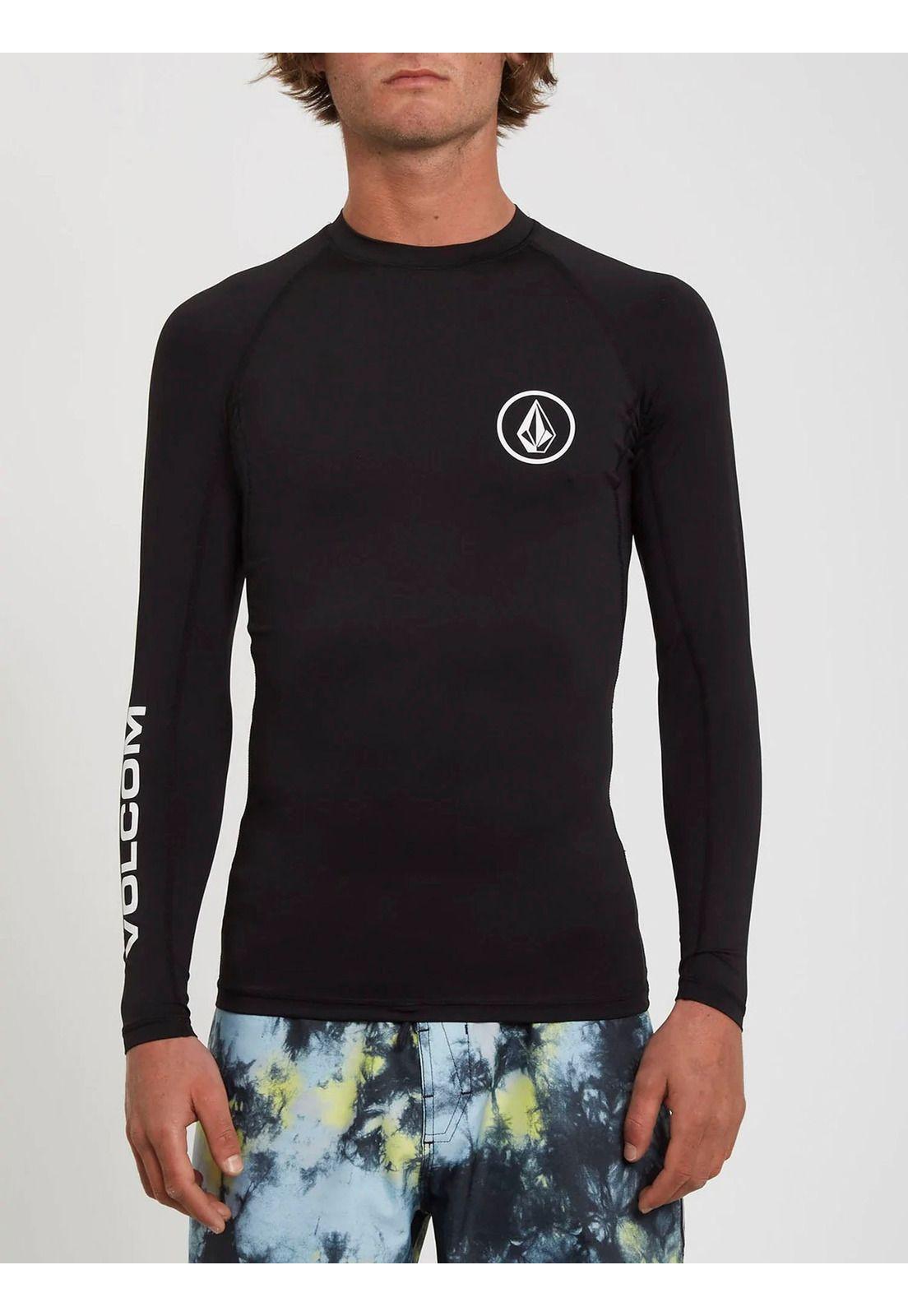Polera UVP 7P241-MV23 Liso Blackmel Masculino Volcom-0