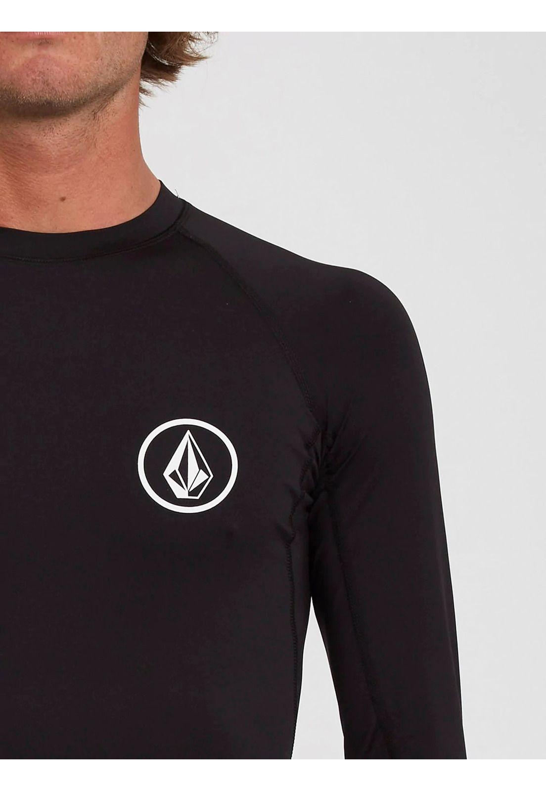 Polera UVP 7P241-MV23 Liso Blackmel Masculino Volcom-3