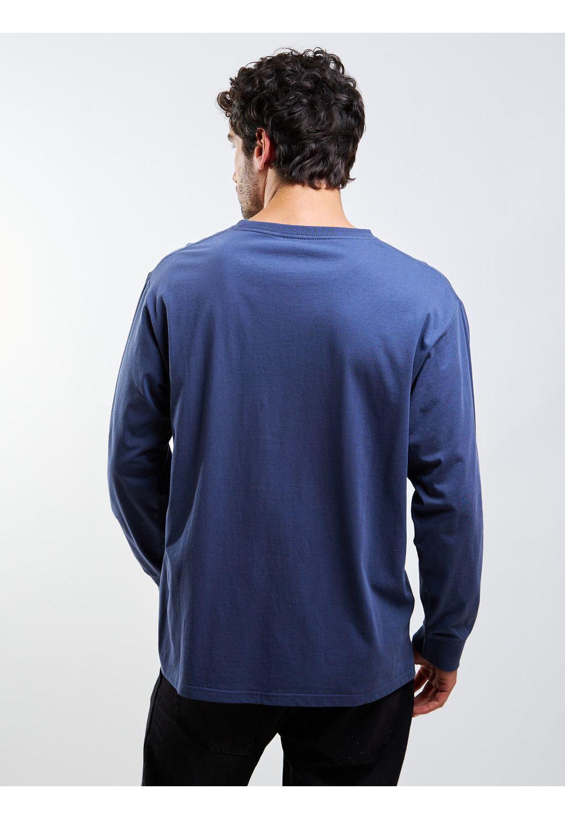 Polera ML VLC Stone Azul Hombre Volcom-1