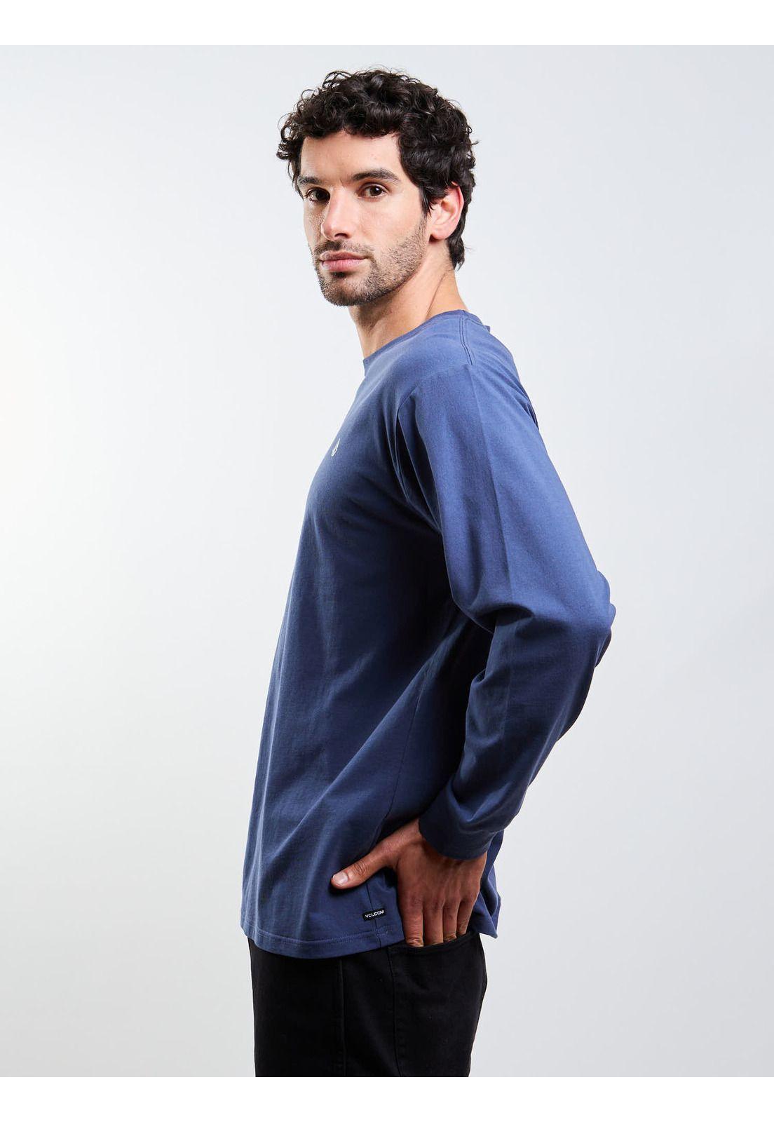 Polera ML VLC Stone Azul Hombre Volcom-2