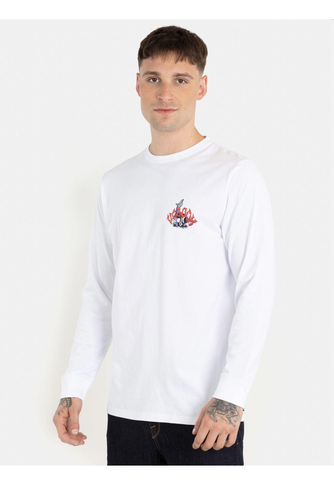 Polera Vision Ls Tee Blanco Hombre Volcom-0