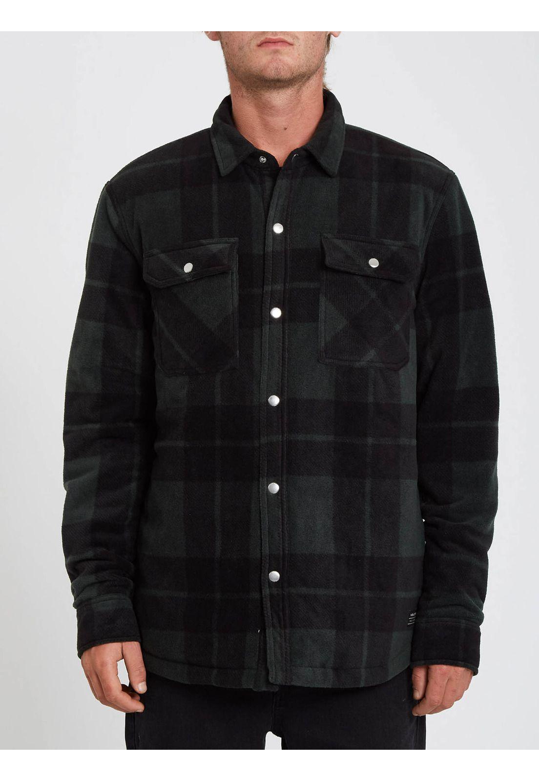 Camisa ML BOWERED FLEECE LS Hombre Verde Volcom-0
