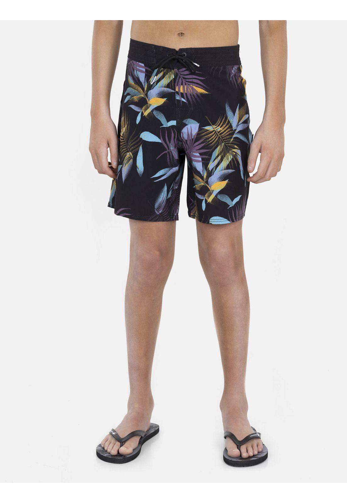 Traje de Baño LEAF SPRAY FLORAL TRUNKS Juvenil Multicolor Volcom-0