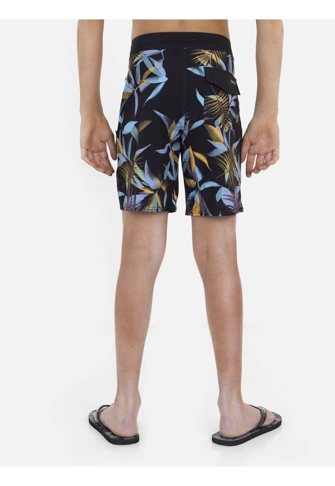 Traje de Baño LEAF SPRAY FLORAL TRUNKS Juvenil Multicolor Volcom-1