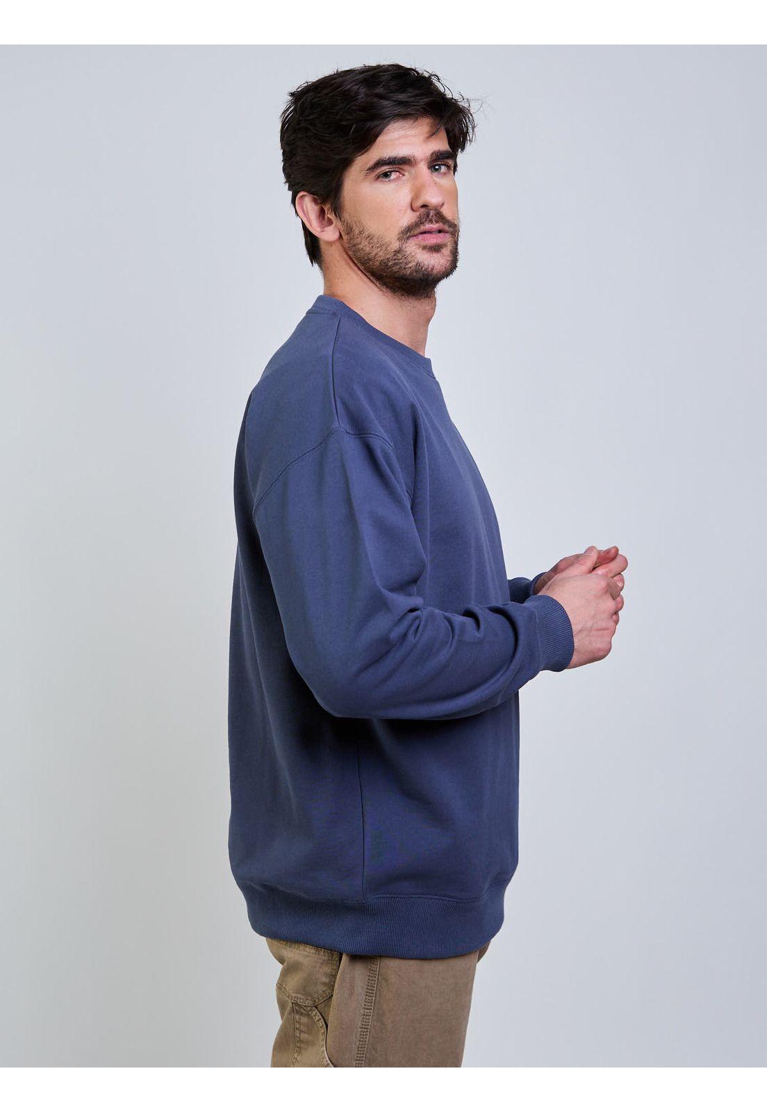 Poleron CR Single Stone Crew Azul Hombre Volcom-2