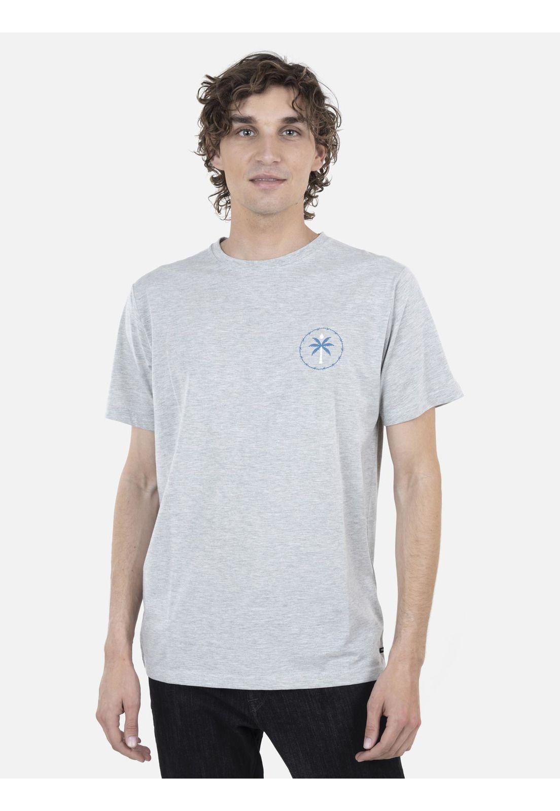 Polera M/C Básica Hombre 7P104-MV22 Gris Volcom-0