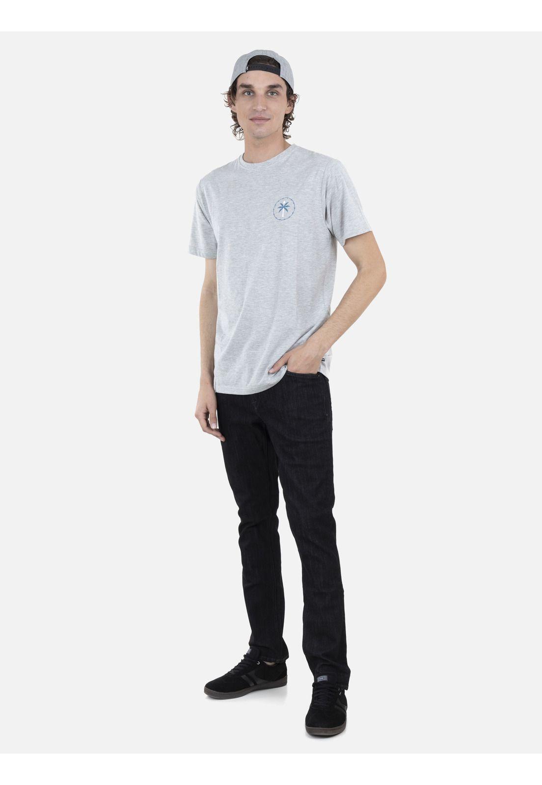 Polera M/C Básica Hombre 7P104-MV22 Gris Volcom-3