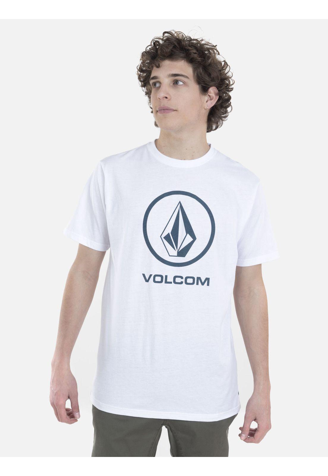 Polera M/C Básica Hombre 7P101-MV22 Blanco Volcom-0